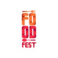 Food Fest Logo Vector Template Design Illustration