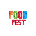 Food Fest Logo Vector Template Design Illustration