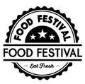 Food festival label