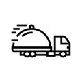 food free shipping line icon vector illustration Royalty Free Stock Photo