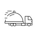 food free shipping line icon vector illustration Royalty Free Stock Photo