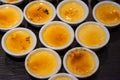 Food : French dessert creme brulee