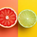 Fruits fresh lime food grapefruit orange citrus freshness healthy organic lemon Royalty Free Stock Photo