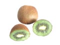 Food fruit kiwi on a white background.