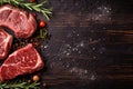 food fried background dark meat dinner raw grill steak beef red. Generative AI.