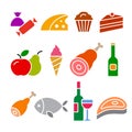 Food and grocery icons