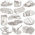 Food - hand drawn pack. Original sketches.