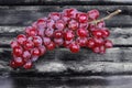 Red seedless grapes,The red grape seeds and galling. Royalty Free Stock Photo