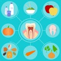 Food helpful for healthy teeth