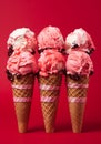 Ice cream food background Royalty Free Stock Photo