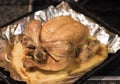Food / home cooking : Roast chicken. Royalty Free Stock Photo