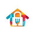 Food home security vector logo design template. Royalty Free Stock Photo