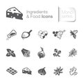 Ingredient & food related icons