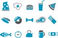 Food icon set Royalty Free Stock Photo