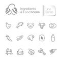 Ingredient & food related icons