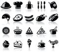 Food icons Royalty Free Stock Photo