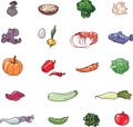 Food icons Royalty Free Stock Photo
