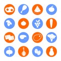 The food icons Royalty Free Stock Photo