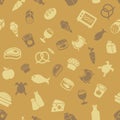 Food icons pattern Royalty Free Stock Photo