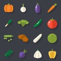 Food Icons Set Vegetables Symbols Healthy and Royalty Free Stock Photo