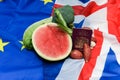 Food import concept for brexit laws and legislation on importing food from European Union