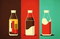 Food industry - beverage production - conceptual image.