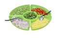 Food ingredients in the big dish,this have clipping path Royalty Free Stock Photo