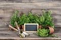 Food ingredients rosemary thyme oregano Kitchen herbs