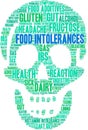 Food Intolerances Word Cloud Royalty Free Stock Photo