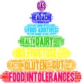 Food Intolerances Word Cloud Royalty Free Stock Photo