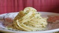 Food. Italian pasta, spaghetti Royalty Free Stock Photo