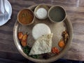 Food items n Nepali traditional Thali, Nepali food