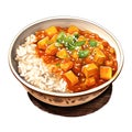 Food_Japanese_Curry_Rice_Watercolor1_3