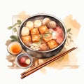 Food_Japanese_Oden_Watercolor1_3