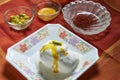 FOOD-Kesar Pista Matka Kulfi hardball milk thicken and frozenwith dry fruits and sugar Kalyan