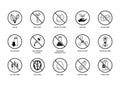 Food labeling and nutrition icons set