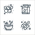 food line icons. linear set. quality vector line set such as cereal, chinese, milk