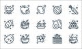 food line icons. linear set. quality vector line set such as rice, berry, cookie, vegetable, chinese, bread, pear, onion, apple