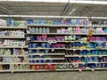 Food Lion Grocery store interior female needs section wide view