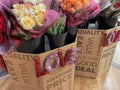 Food Lion Grocery store interior Valentines Day display flowers