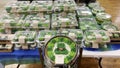 Food Lion grocery store St. Patricks Day cookie and cake display close up