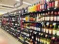 Food Lion grocery store wine section