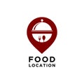 Food location logo vector template