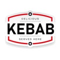 Food Logo Kebab vintage