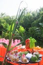 Food for make offering in local Thai marriage