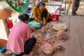 Food market in Hanoi Royalty Free Stock Photo