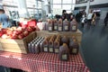 Food market in Staten Island Ferry terminal, New York, USA Royalty Free Stock Photo