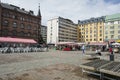 Food market in Tampere Finland