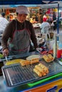 Food market in Thailand, traditional asian market