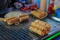 Food market in Thailand, traditional asian market